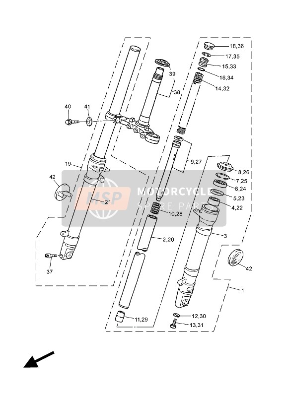 4YVF31730000, Broche,  Conique, Yamaha, 0